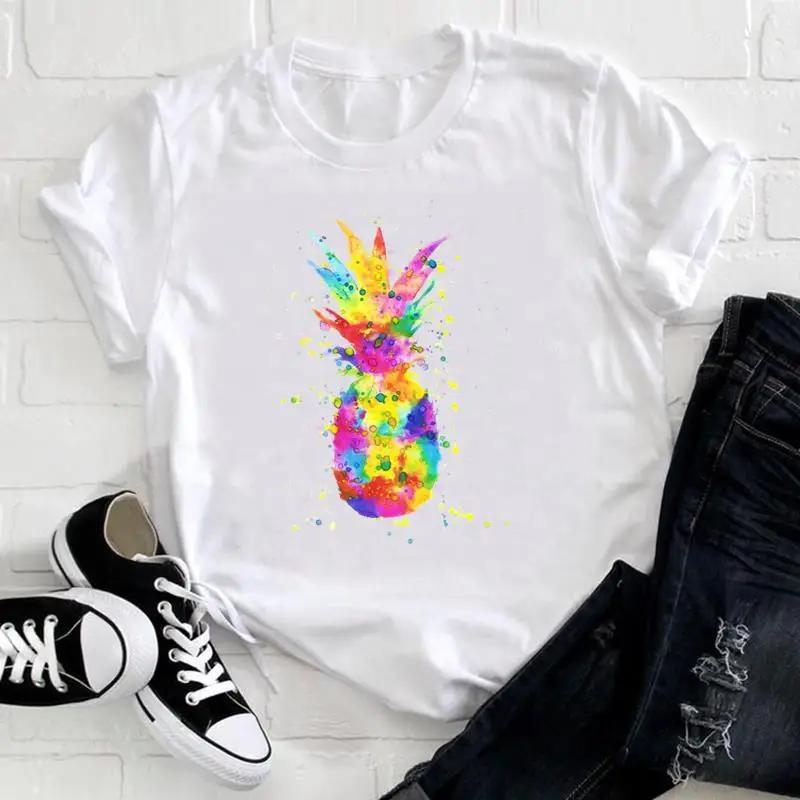 Flowers Instagram Explosion in Europe and The United States Clothing Top Shortsleeved Tshirt Oversized T Shirt Tops