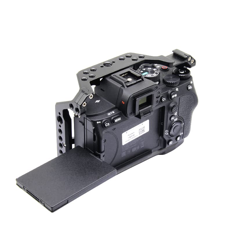 SIUTATDSH Camera Cage for Sony and A1 Super Cold Shoe Arri Compatible Screw and Arca Plate A7R5, A7M4, A7R4A, A7R4, A7S3, Cameras, Expandable,