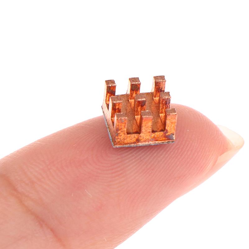 5Pcs Pure Copper Mini Heat Sink Memory Ram Adhesive Back Cooling For Mos Ic Chipset Radiator Cooler Heatsink