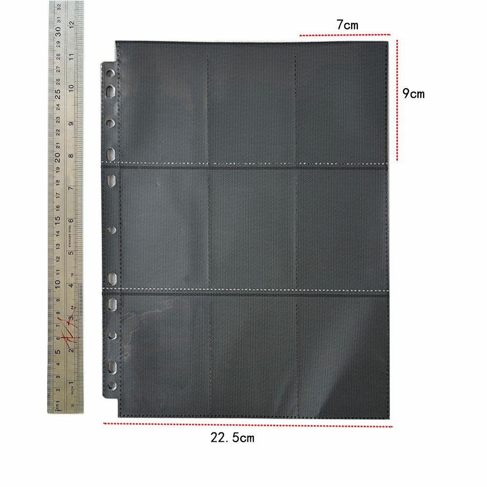 A4 Clear 10 Pcs Photo Album Refill Pages File Protector 4/11 Holes 6×4 8×10 4/11 Ring Binder Photocards Postcard Card Notebook