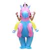Colorful Unicorn Knight Inflatable Costume - Colorful Halloween Christmas Party Role Playing Set, Suitable for Height 150-190cm