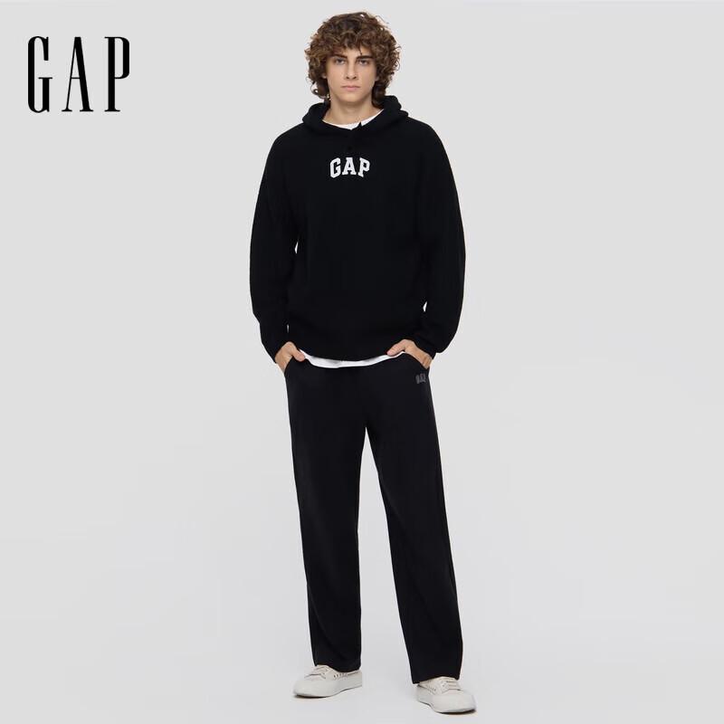 

Gap Мужской 2025 Осень Пуловер вязаный с капюшоном свободного кроя с вышивкой логотипа XS