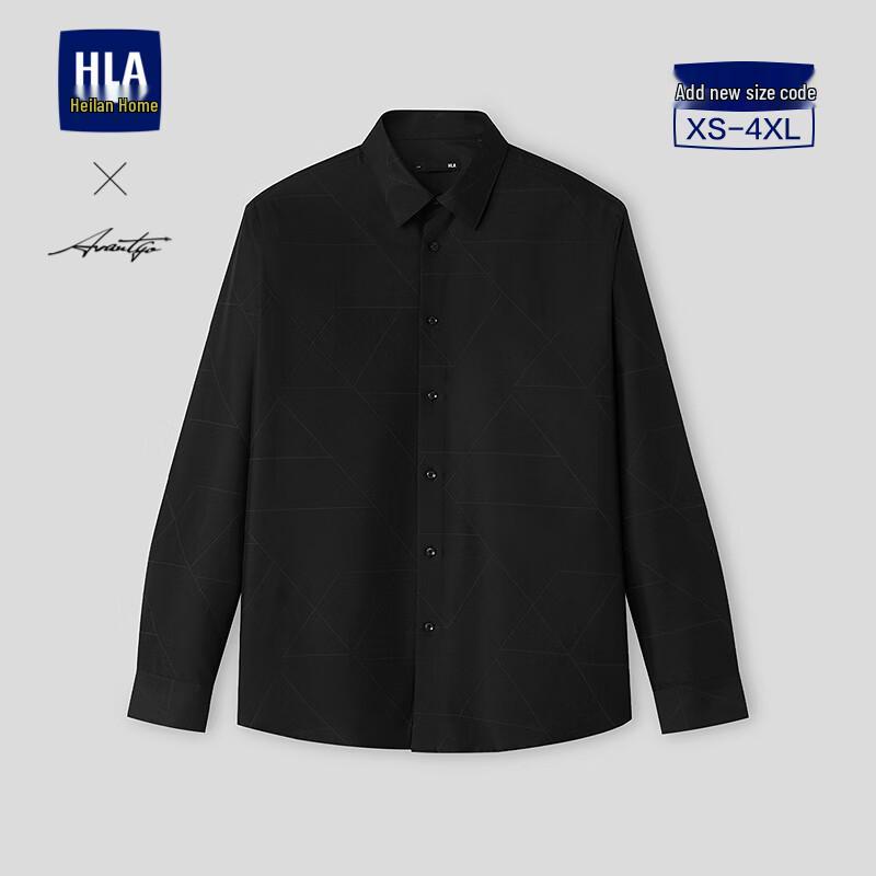 

HLA Men s Spring Lightweight Business Casual Long-Sleeve Shirt L
