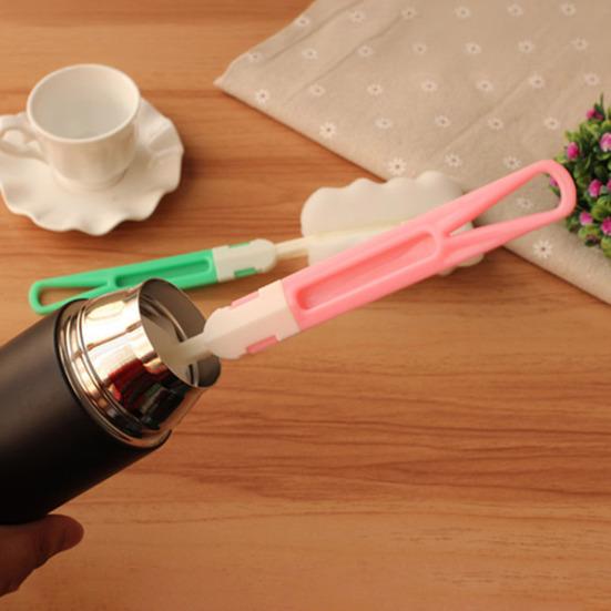 5Pcs Bottle Brush Sponge Cup Cleaner Detachable Long Handle Portable Cleaning Brush for Cups Glasses Water Bottles