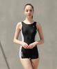 Jeteseu Women'S U-Back Line Half-Body Indoor Swimsuit L_4A0210