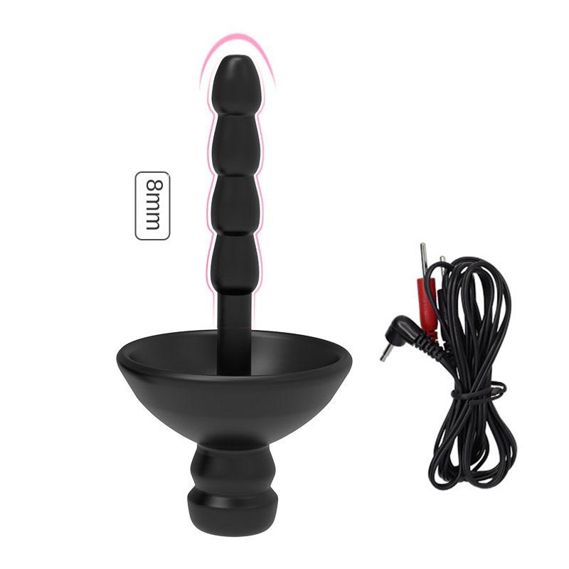 Electric Shock Male Soft Chastity Cage Chastity Device Electric Stimulation Urethral Sounding Plug Dilator Shock Masturbation