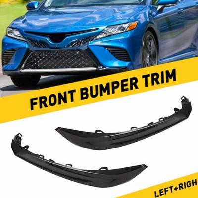 1Pair Front Bumper Grille Trim Left+Right Molding For 18-20 Toyota Camry SE XSE