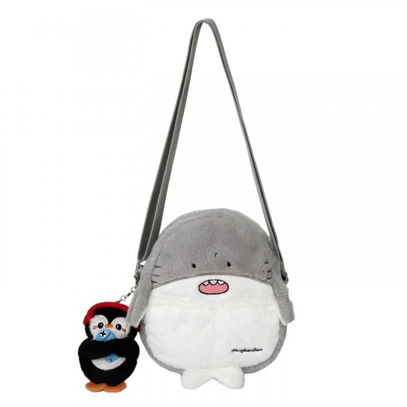 Cute Penguin Plush Backpack Female Cartoon All-match Student Commuting Bag Niche Light Travel Soft Girl