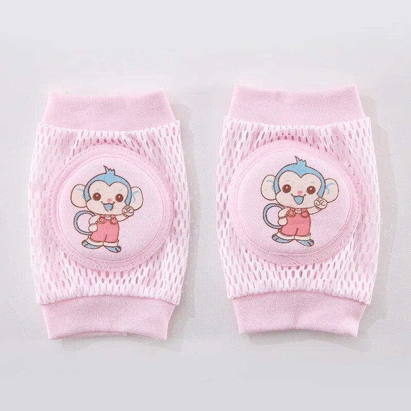 Cozy Up 4 Pairs Children's Breathable Mesh Knee Guards Baby Kneecap Infant Crawl Walking Sports Elbow Protector Kneepad for Kids Body Support