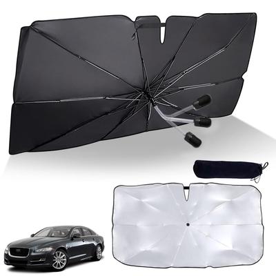 Jaguar XJ X351 Series 2010-2019 Car Umbrella Sun Shade, 360° Bendable Umbrella Pattern, 10