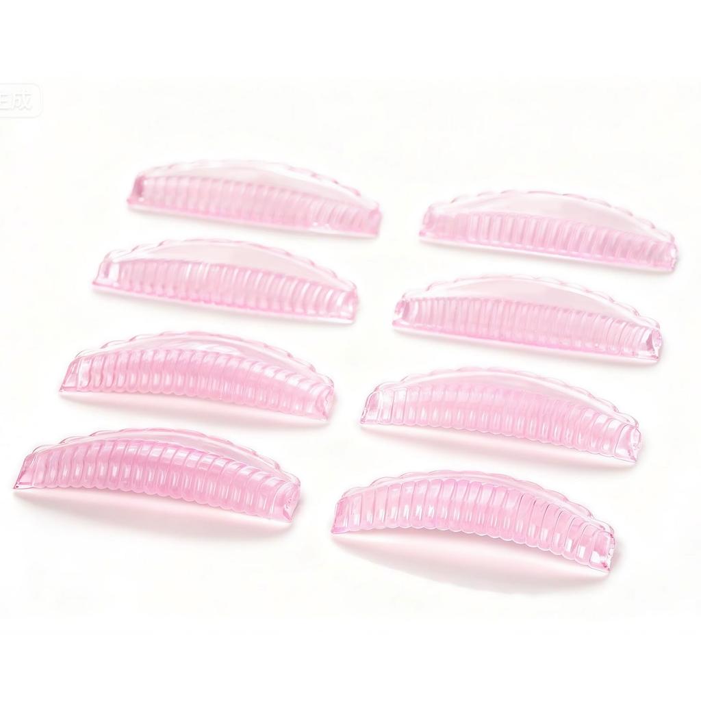 LZM Eyelash Perm Creates a Bundled Includes Transparent Storage Grooved Lash 4 Pink Rods, Self-Perm Kit, Look, Adhesive, Case, Reusable, Pads, Sizes,