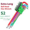 LAOA 17PCS Inner Hex Wrench Set Flat Head Hexagon Combination Screwdriver Bits Lenghthen Ball Head Colorful Hexagonal Spanner