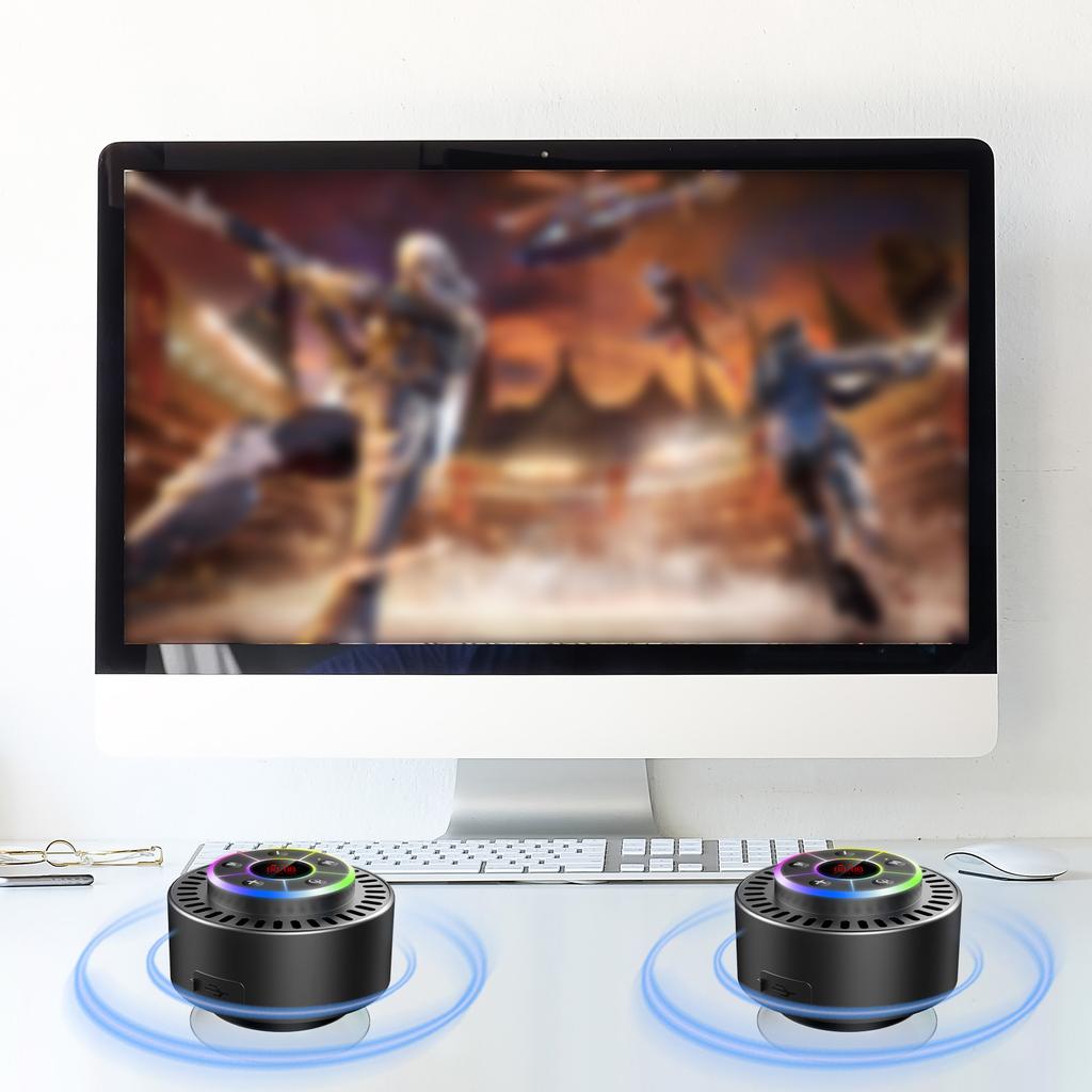 IPX7 Waterproof Bathroom Speaker Dustproof Shockproof LED Time Display Built-in FM Radio Speaker