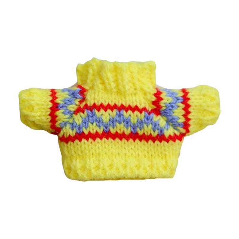 Rochie Mini Păpușă Lână 5cm cu Ursuleț de Pluș și Cap de Cățeluș pentru Accesorii DIY