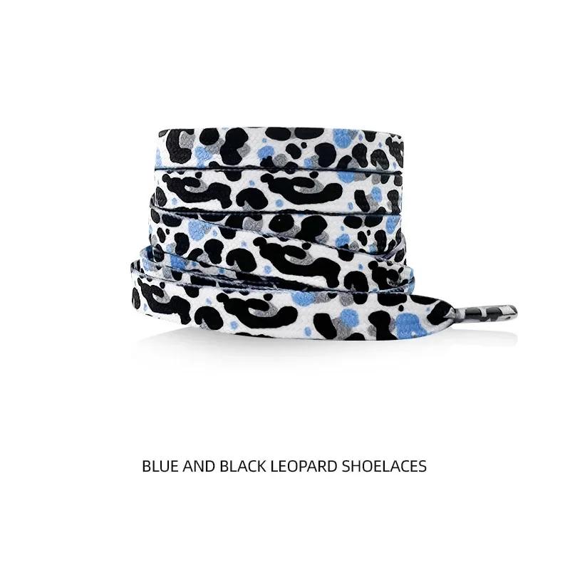 Klassische Tierprint Schnürsenkel Flach AF1/AJ Sneaker Schnürsenkel Tiger/Schlange/Leopard Print Schnürsenkel für 120/140/160CM Schnürsenkel