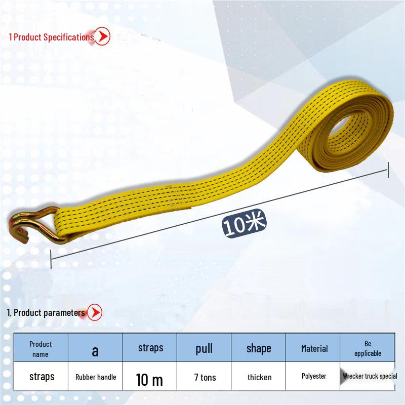 Yuehai Tow Straps & Ratchet Tighteners for Vehicle Recovery & Tire Fixing