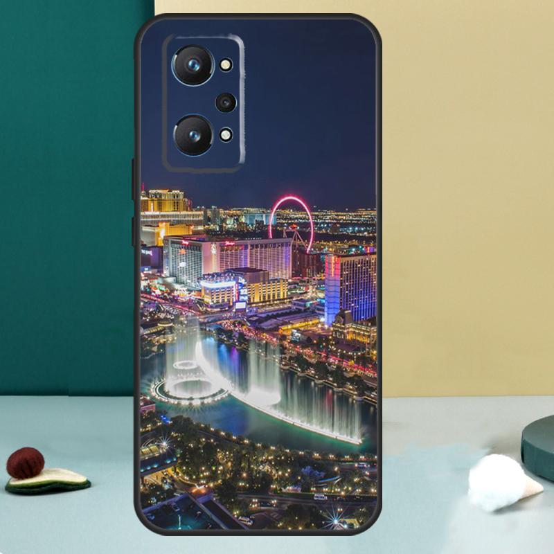 Las Vegas Strip Nevada For Realme 14 13 Pro Plus 10 11 12 GT 5 6 6T GT7 Pro C61 C55 C53 C51 C21Y C25S C75 C67 Case
