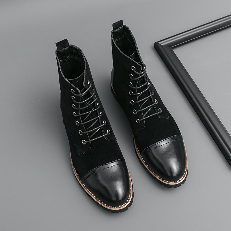 

Men s Business High Top Boots Chelsea Boots Fashionable and Versatile Trendy Street Style 46