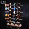 Solid Wood Floor-Standing Display Rack for Eyeglass Frames and Sunglasses