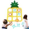 Inflatable Pool Toss Game Inflatable Toys Board Games Pineapple-Shaped Toss Game For Party & Pool Floating Toss Set gift