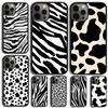 Dalmatian Cow Zebra Texture Phone Case For iPhone 17 Air 15 16e 14 13 Pro Max Coque 12 11 Pro Max PLUS Cover