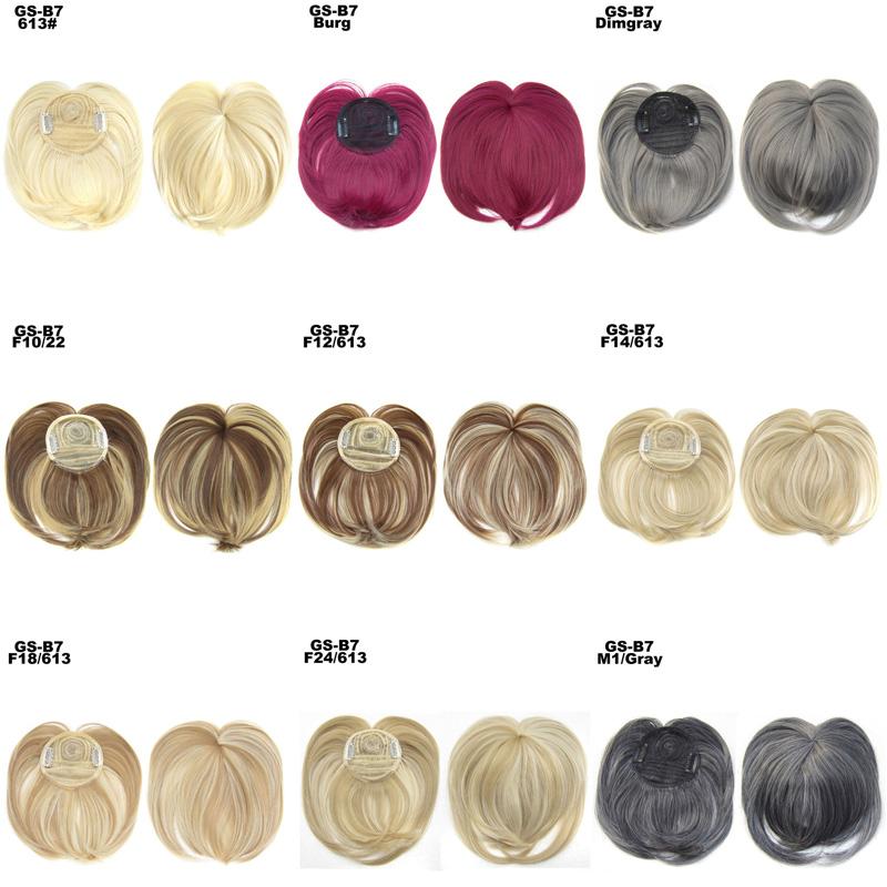 Hair Bangs Blunt-Bang Clip On Hair Extension False Fringe Women's Hairpieces