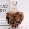 Fur Ball Pom-Pom Keychain for Car Keyring Phone Handbag Charm Tote Pendant Adorable Fluffy Fur Ball-Fashion Gift