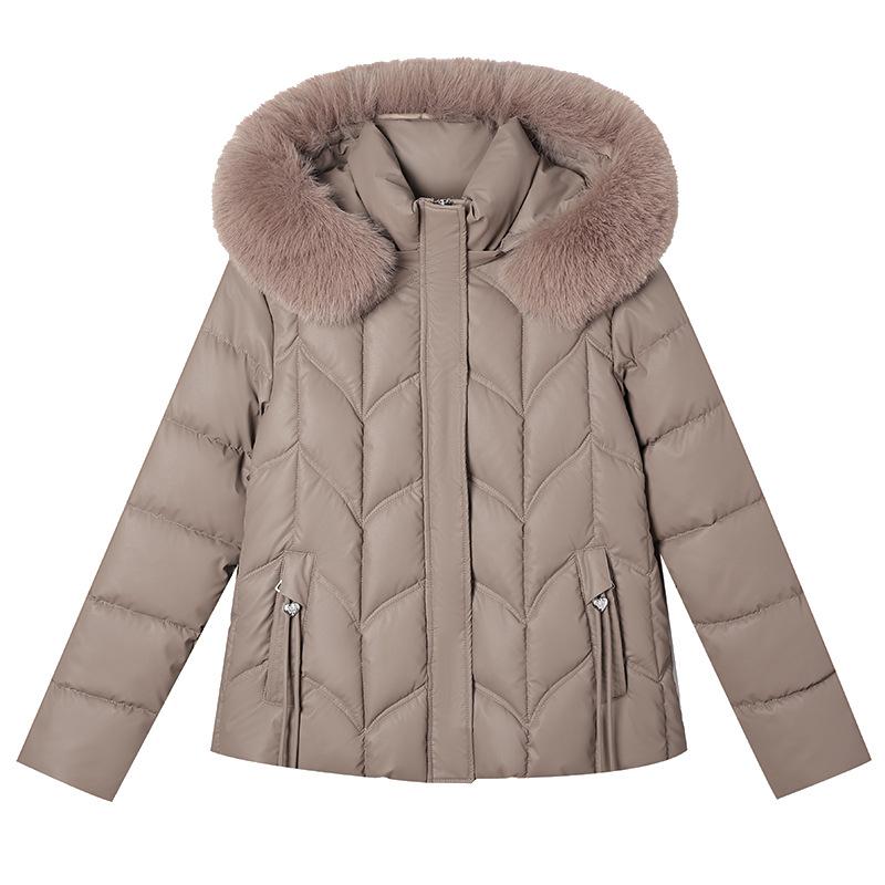 Winter New Cotton-padded Clothes Women's Korean Version Slim-fitting Women's Cotton-padded Clothes Short Fur-collared Cotton-padded Clothes Women's