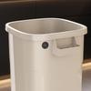 Large Mobile Industrial-Style Kitchen Trash Can with Wheels for Indoor/Outdoor Use