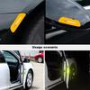 AQG2  4Pcs Reflective Car Door Sticker Safety Warning Tape Decal For Nissan Sylphy N7 Teana Qashqai Note J10 J11 Navara Juke GTR Tiida