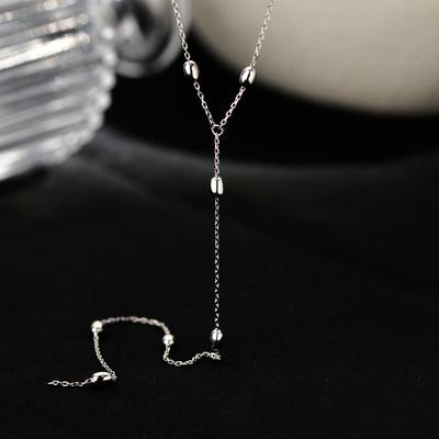 Interbead Necklace with Niche Design, Ins Minimalist Collarbone Chain, Personalized Necklace, New Trendy Style