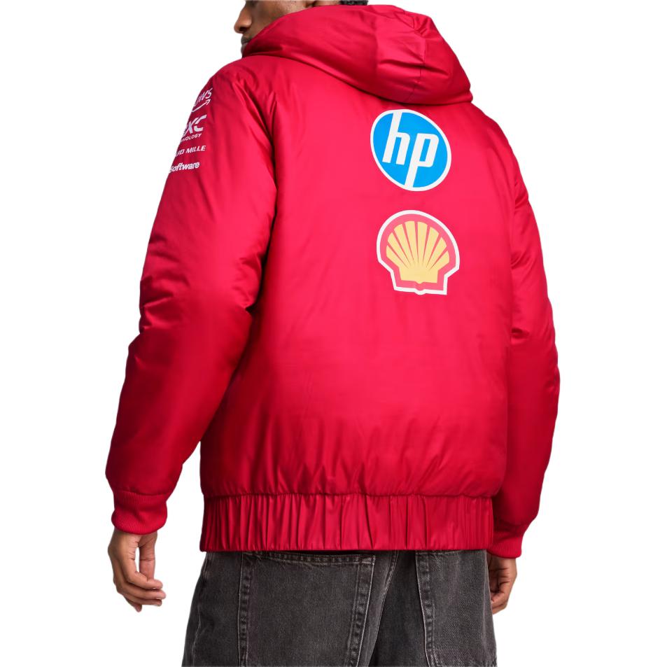Puma Ferrari Team Series Versatile Soft Skin-Friendly Hooded Jacket Men Jackets Red 763939-01