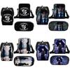 Set de 3 piezas Miércoles La Familia Addams Mochila+bolso de hombro+estuche para lápices Regalo para niños