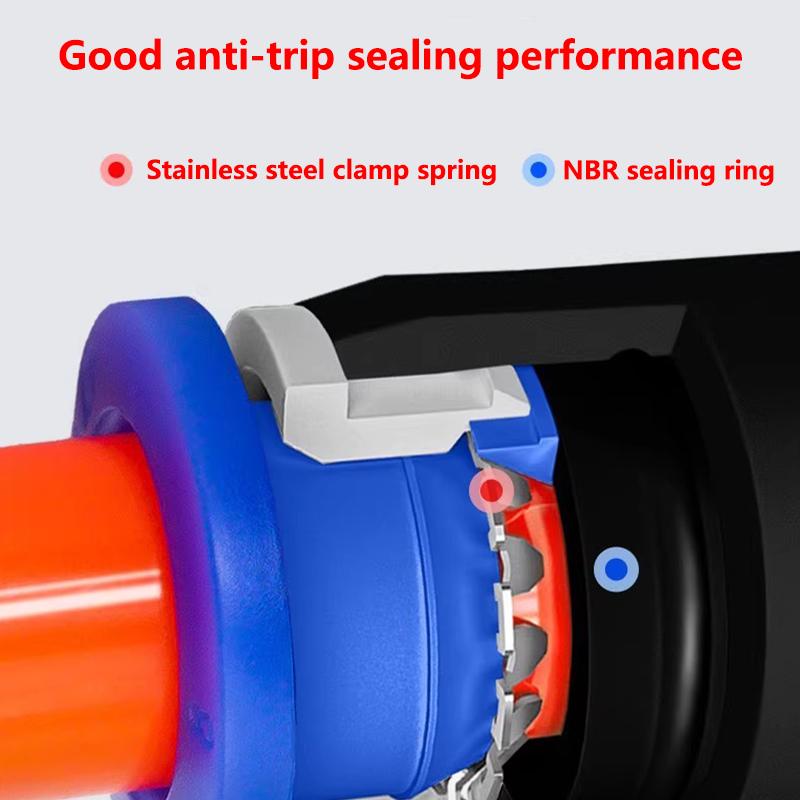 41 PCs Boxed PU-8/PE-8/PZA-8/PY-8/PV-8 Pneumatic Connectors Kit- 8mm 6mm Outer Diameter of The Hose Pipe Tube Air