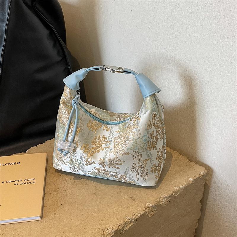 2025 Women's High-End Chinese Style Embroidered Crossbody Dumpling Bag