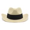 Summer Hat Panama Straw Hat British Top Hat Men'S And Women'S Foldable Sunshade Beach Hat Sunscreen Hat