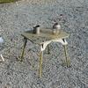 Ultralight Dual Purpose Table Outdoor Camping Portable Table Folding Abs Desktop and Aluminum Stand with Storage Bag