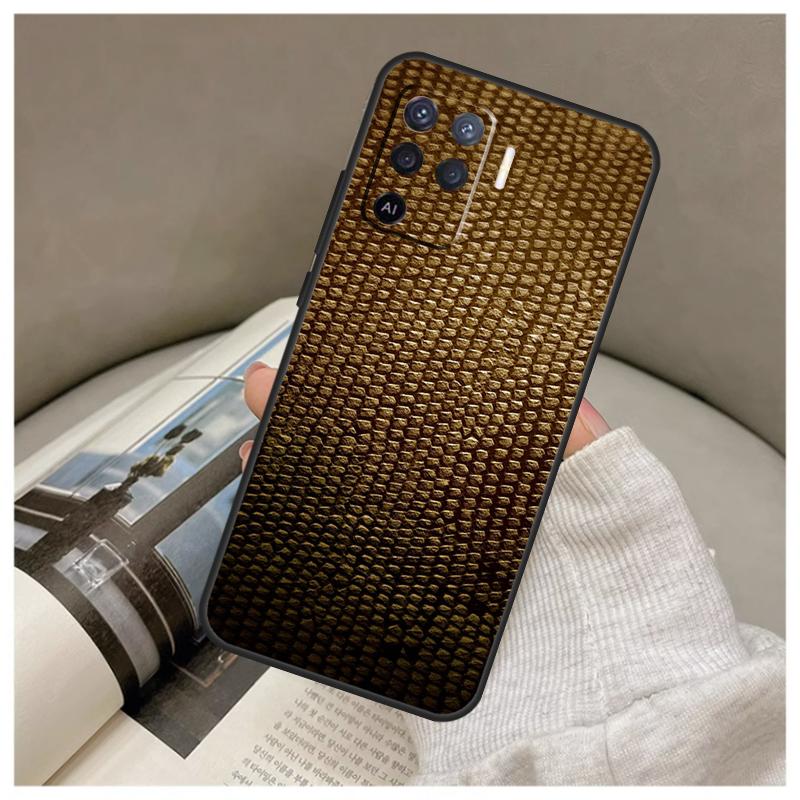 Ormskinnsfodral För Oppo A74 A94 A54 A18 A38 A58 A78 A98 A80 A60 A40 A96 A76 A16 A15 A17 A57 A77 A5 Pro