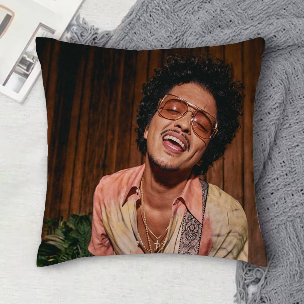 BBruno Mars Doublesided Printed Square Decorative Cushion Cover for Sofa Living Room Home Decor