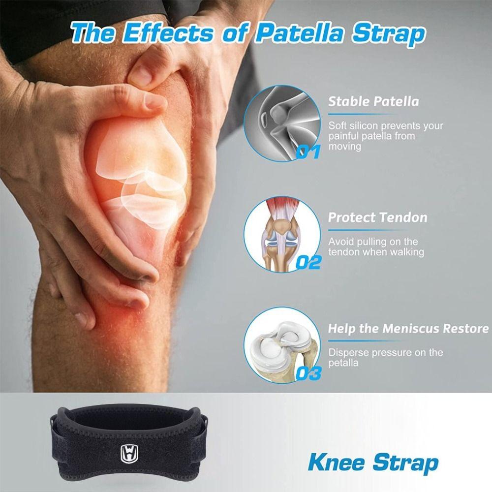 1 Pair Eva Sport Kneepads Compression Knee Band Brace Comfortable Sports Patella Strap  Cycling
