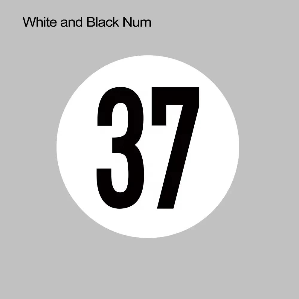 Car Door Side Number 37 Sticker Auto Decoration Vinyl Decal For MINI Cooper One Countryman F55 F56 F60 R55 R56 R60 Clubman R61