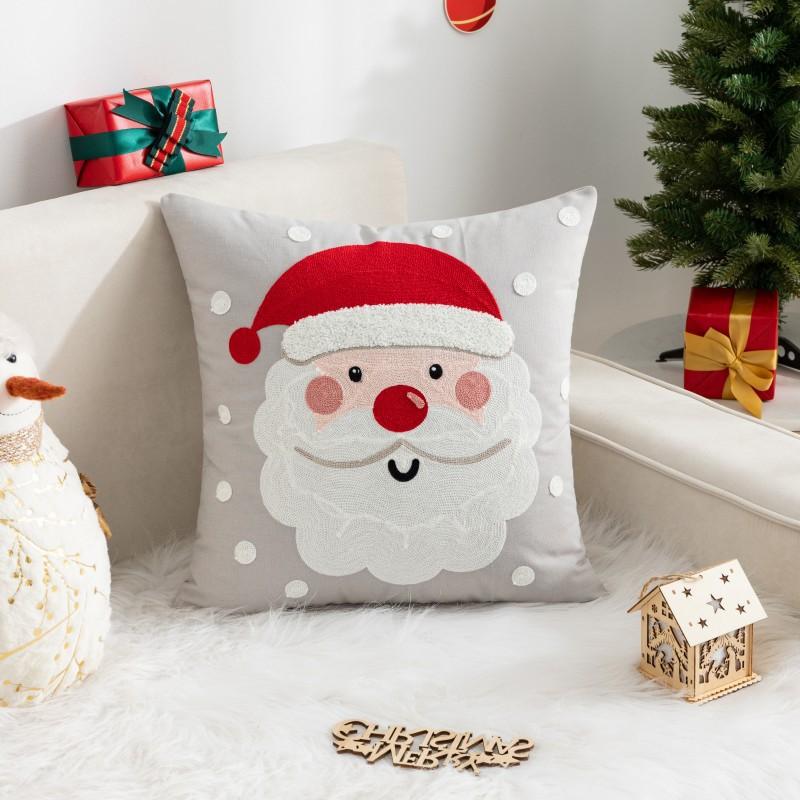 Christmas Pillow Cover Decorative Throw Pillow Case Covers Funny Square Cushion Covers for Sofa Bed Couch Car Home Christmas Decor 18X18inch