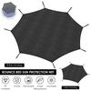 Trampoline Sunshade Cover Round Mesh Sunshade Canopy Net Trampoline Protection Springboard Canopy Cover 6/8 Pole
