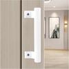 8 Inch Glass Door Pull Handle for Patio Doors Universal Right/Left,Aluminum Alloy Sliding Door Handles Furniture Cabinet Handle