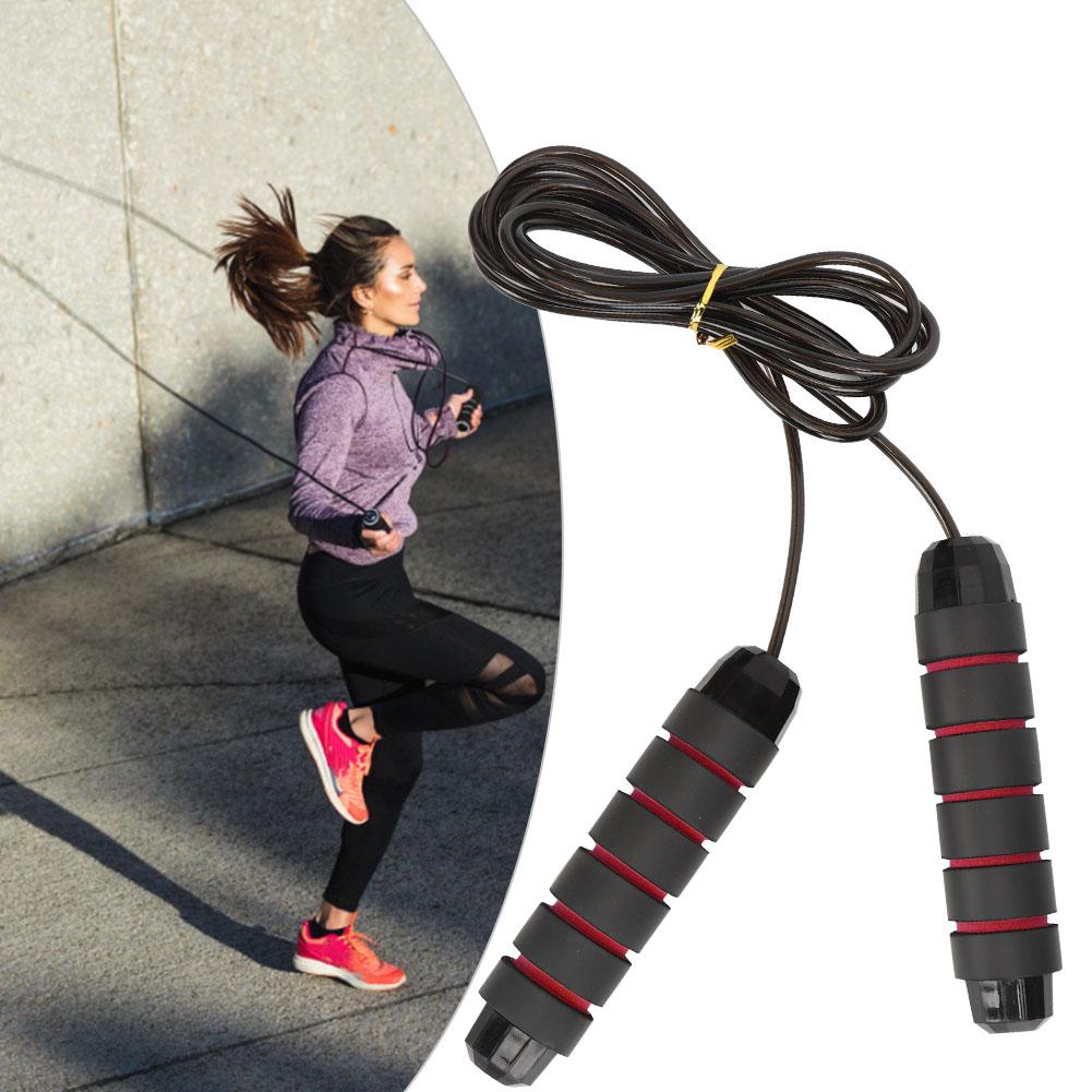 Thick Jump Rope Steel Wire Cord Foam Handle Lose Weight Sporting Goods Portable for Gym Exercise1