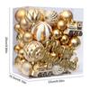 65Pcs Christmas Ball Decorations Shatterproof Balls Halloween Tree Decorations Decorative Ornaments Tree Wreath