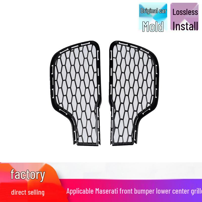 

Maserati Ghibli 2014-2017 Передний бампер Нижняя средняя решетка Воздухозаборник ABS Plastic
