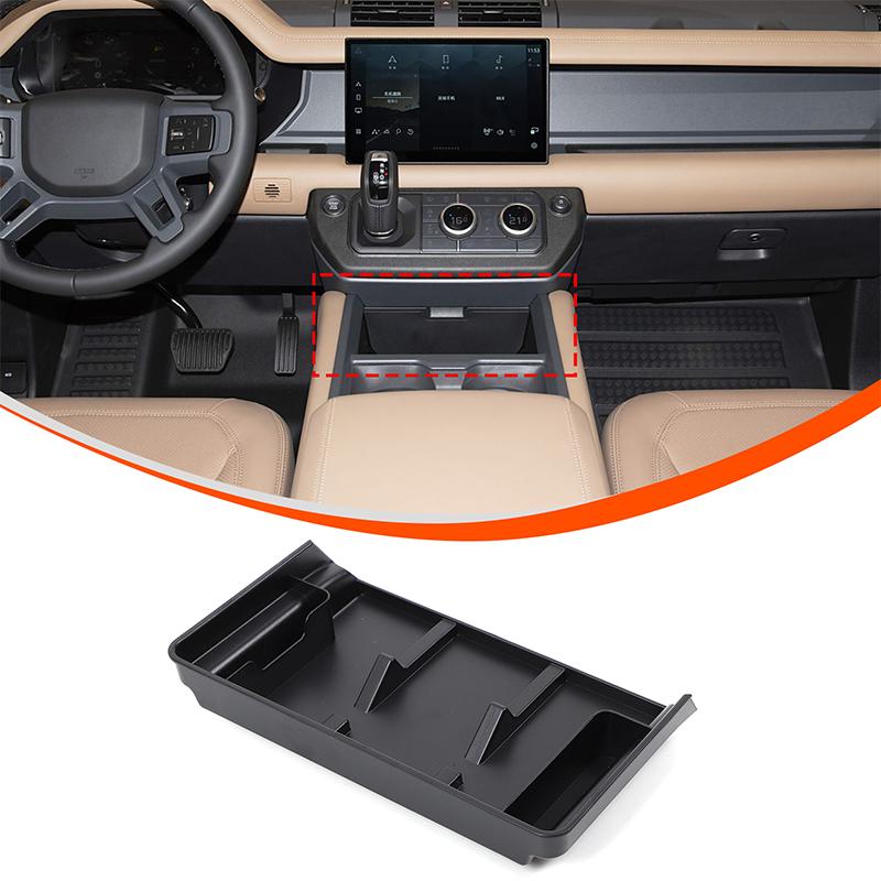 

ABS Black For Land Rover Defender 110 2026+ Car Center Console Storage Box Multifunctional Storage Box Car Interior Accessories