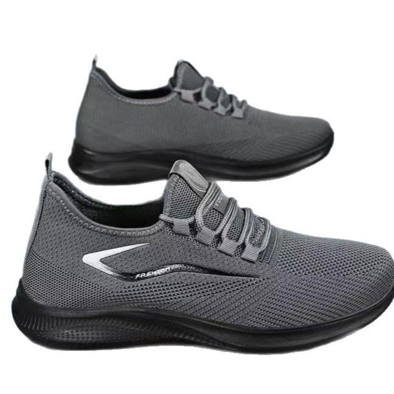 Sports Men's Shoes Breathable Casual Autumn New Fly-woven Soft-soled Shoes Men