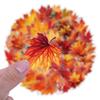 60 Transparent Maple Leaf Sticker Bag Waterproof Transparent PET Material Decorative Guitar Notebook Sticker